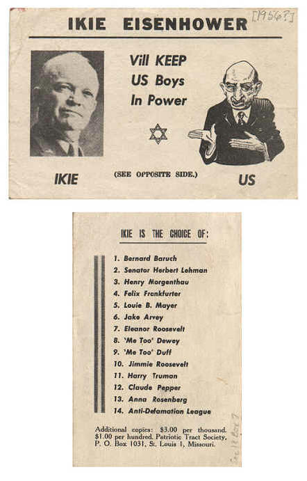 Jew Dwight Eisenhower and his Jewish backing