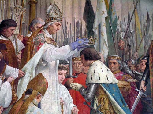 The coronation of Charles VII of France (1429).