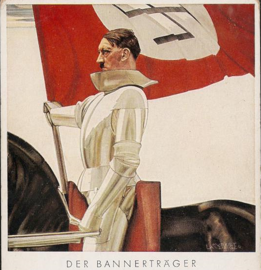 Hitler idealised as Teutonic knight