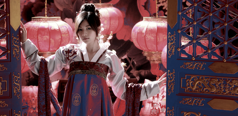 Red hanbok Korea-style eyecatch version 4