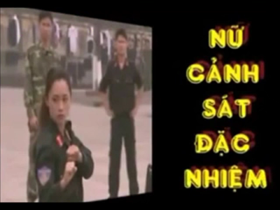 Vietnamese police taskforce woman